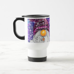 Frohes Weihnachtsgnome in Lila Hat Travel Mug Reisebecher