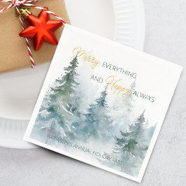 Fröhlich Alles Glücklich Immer Winterbäume Serviette