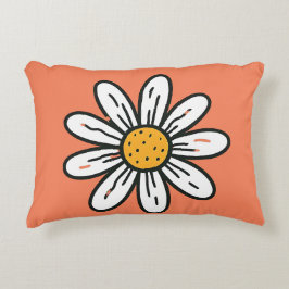 Fröhlich handGezeichnet Daisy Cushion Retro y'l St Dekokissen