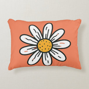 Fröhlich handGezeichnet Daisy Cushion Retro y'l St Dekokissen