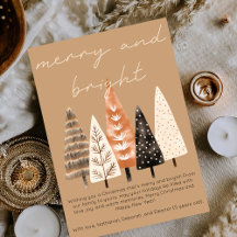 Fröhlich & Hell Minimalist Boho Braun Weihnachten 