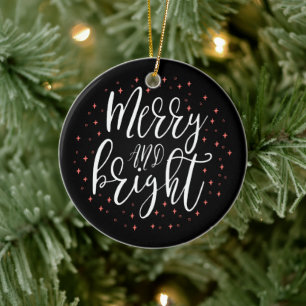 Fröhlich & Hell Moderner Weihnachts-Foto-Schmuck Keramik Ornament