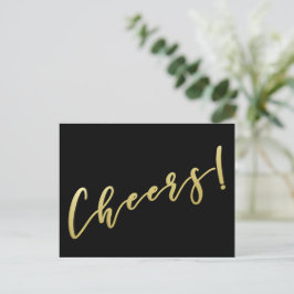 Fröhlich! | Imitate Gold Script Postcard Postkarte