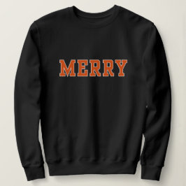 Fröhlich in Orange, Weihnachtssüßer im Stil der Un Sweatshirt