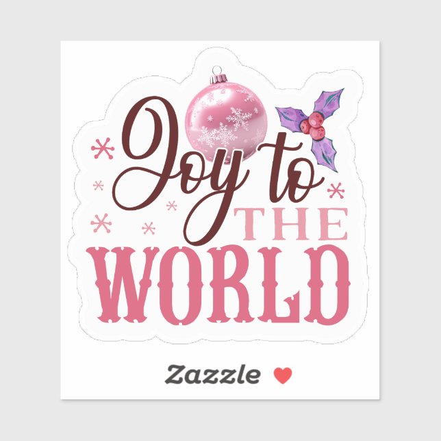 Fröhlich rosa Weihnachtsaufkleber! Aufkleber (Blatt)