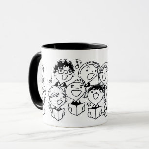 Fröhlich singende Kinder: Whimsical Tasse