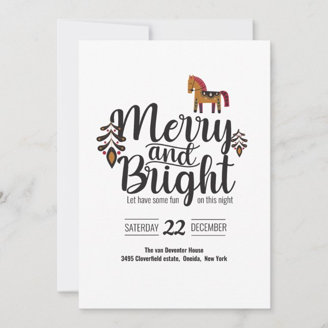 fröhlich und hell einladung (Vorderseite)