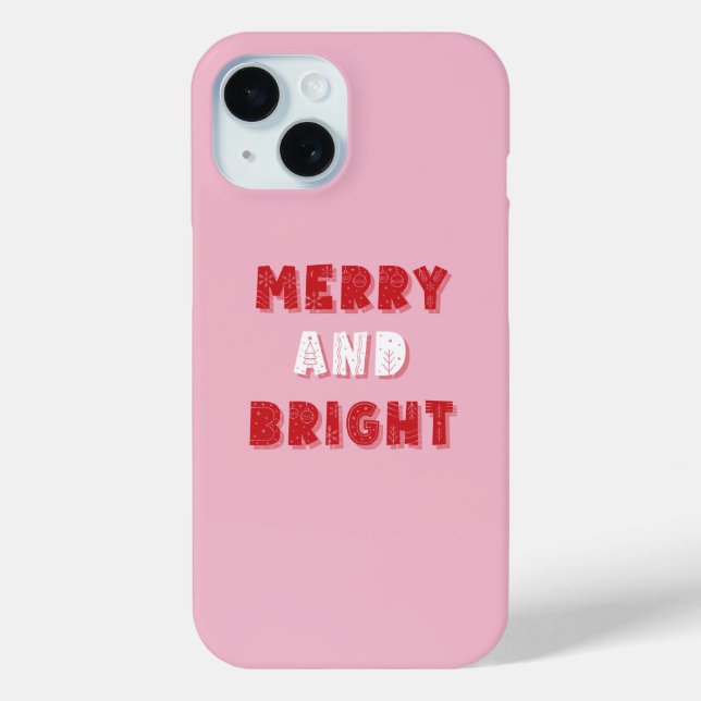 Fröhlich und hell, frohe Weihnachten, Weihnachten, Case-Mate iPhone Hülle (Rückseite)