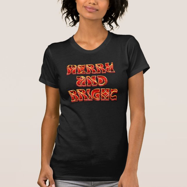 Fröhlich und hell - Weihnachtspuppe T-Shirt (Vorderseite)