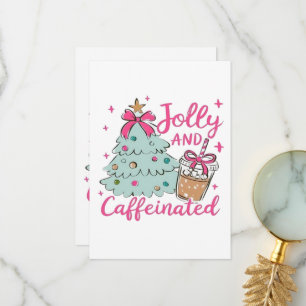 Fröhlich und Koffeinhaltig Dankeskarte