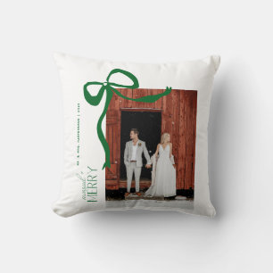 Fröhlich und Verheiratet Skript 2 Fotos Weihnachts Kissen