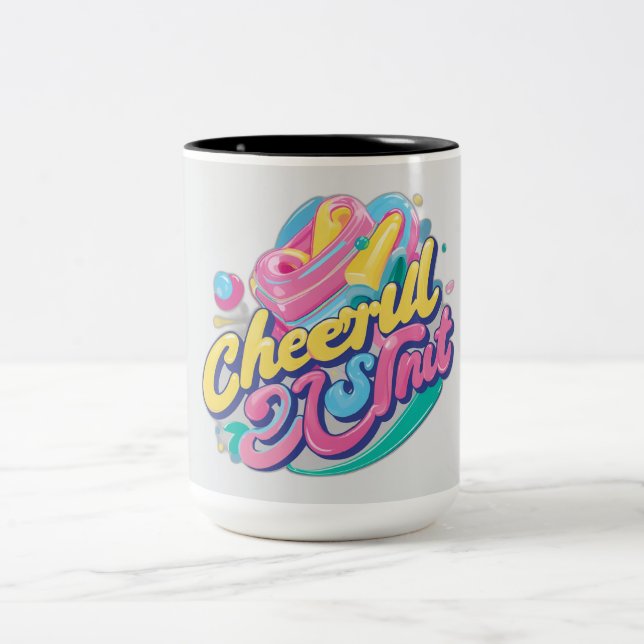 fröhlich zweifarbige tasse (Mittel)