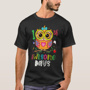 Fröhliche 100 Schultage Süße Eulen-Lehrerin Kinder T-Shirt