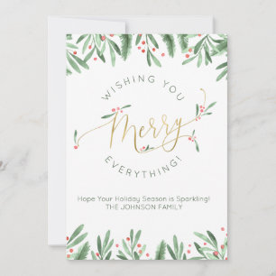 Fröhliche Alles Gold-Typografie Weihnachten