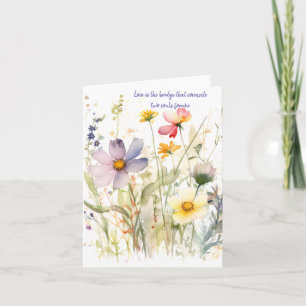 Fröhliche Aquarell-Frühlings-Mischung Blumen für a Karte
