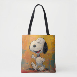 Fröhliche Beagle-Hund-Pop-Art-Malerei Tasche