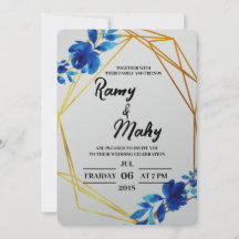 Fröhliche blaue Rose zum Hochzeitsempfang