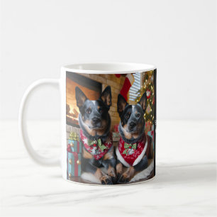 Fröhliche Blue Heeler Weihnachten! Kaffeetasse
