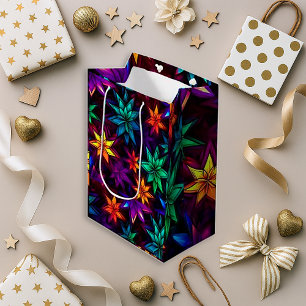 Fröhliche Blumen-Geschenktasche für Feiern Kleine Geschenktüte