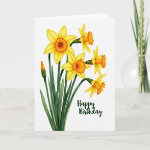 Fröhliche Blüten-Kunstkarte Karte