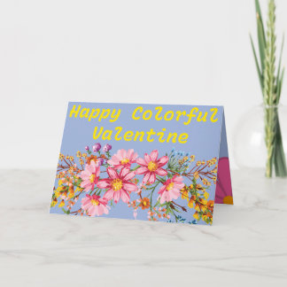 Fröhliche bunte Valentinsgrußkarte Karte