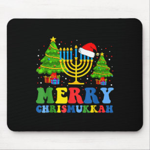 Fröhliche Chrismukkah 2024 Frohes Hanukkah Weihnac Mousepad