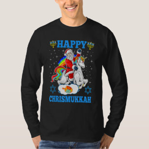 Fröhliche Chrismukkah Chanukka Weihnachten Jüdisch T-Shirt