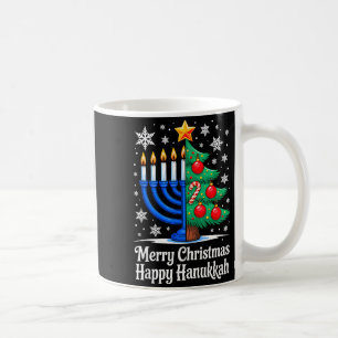 Fröhliche Chrismukkah Frohe Weihnachten Chanukka P Kaffeetasse