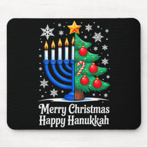 Fröhliche Chrismukkah Frohe Weihnachten Hanukkah P Mousepad