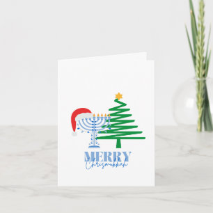 Fröhliche Chrismukkah Grußkarte zum Falten Karte