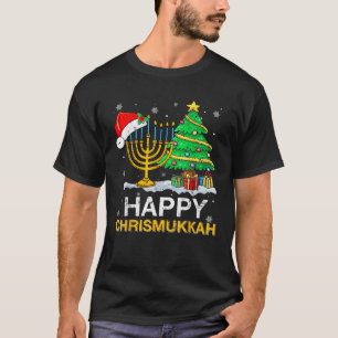 Fröhliche Chrismukkah jüdische Weihnachten Hanukka T-Shirt