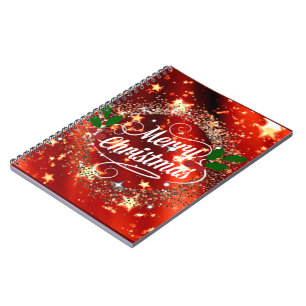 Fröhliche Christmans, Glitzer und Glanz, Notizblock