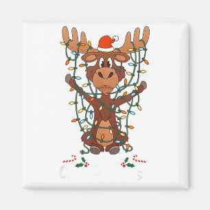 Fröhliche Christmoose Weihnachten Elche Xmas Baum Magnet