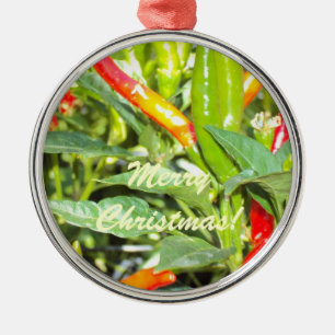 Fröhliche Chritmas Chili-Pfeffer-Verzierung Ornament Aus Metall