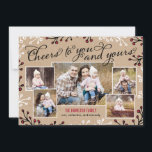 Fröhliche Collage Holiday Foto Card Feiertagskarte<br><div class="desc">Feiern Sie die Saison mit dieser modernen und stilvollen Urlaubskarte von Berry Berry Sweet. Besuchen Sie WWW.BERRYBERRYSWEET.COM für mehr unserer stilvollen Feriensammlungen.</div>