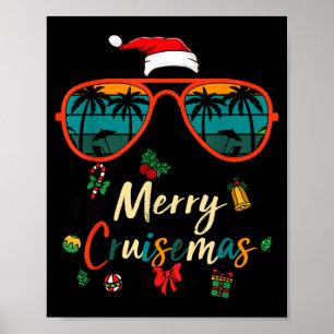 Fröhliche Cruisemas 2025 Weihnachten Santa Rentier Poster
