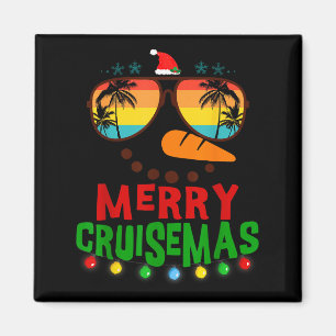 Fröhliche Cruisemas 2025 Weihnachten Santa Schneem Magnet