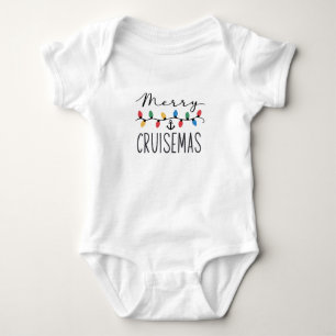 Fröhliche Cruisemas Familien-Weihnachts-Kreuzfahrt Baby Strampler