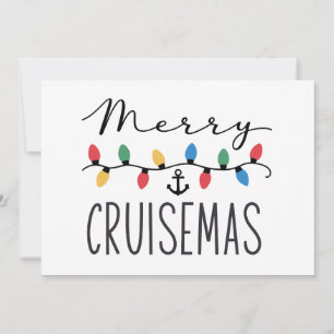 Fröhliche Cruisemas Familien-Weihnachts-Kreuzfahrt Einladung