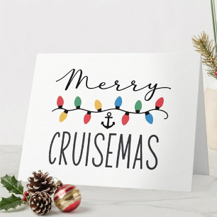 Fröhliche Cruisemas Familien-Weihnachts-Kreuzfahrt Karte