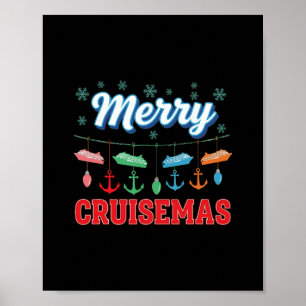 Fröhliche Cruisemas Familien-Weihnachtskreuzfahrt Poster
