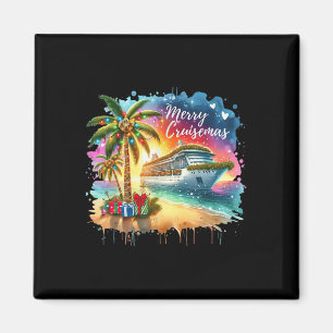 Fröhliche Cruisemas Familienkreuzfahrt Weihnachten Magnet