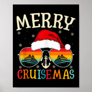 Fröhliche Cruisemas Kreuzfahrtschiff Urlaub Kreuzf Poster