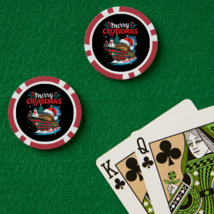 Fröhliche Cruisemas lustige Familie Weihnachten Pokerchips