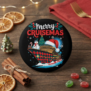 Fröhliche Cruisemas Lustige Familienweihnachten Button