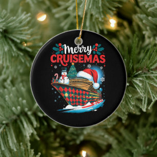 Fröhliche Cruisemas Lustige Familienweihnachten Keramik Ornament