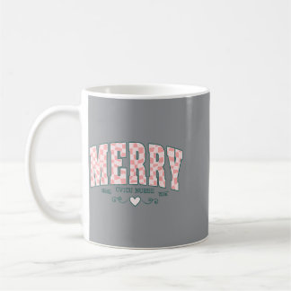 Fröhliche Cvicu Herzkrankenschwester Kariert Colle Kaffeetasse