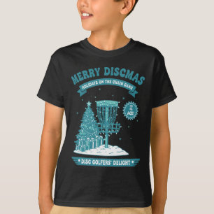 Fröhliche Discmas Chain Gang Disc Golf-Spieler Fre T-Shirt