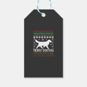Fröhliche Dogmen Hund Schneeflocke hässlicher Weih Geschenkanhänger