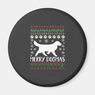 Fröhliche Dogmen Hund Schneeflocke hässlicher Weih Magnet
